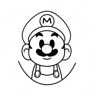 Mario Face Coloring Page 32721-17056