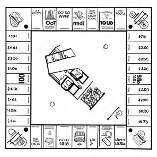 Monopoly Game Board Coloring Page 32761-17087