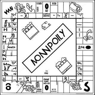 Monopoly Game Board Coloring Page 32761-17088