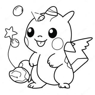 Pokemon Happy Birthday Coloring Pages