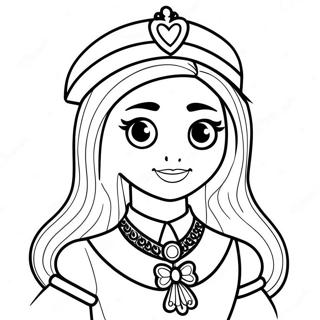 Glamorous Royal High Roblox Girl Coloring Page 32782-17105