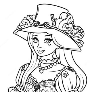 Glamorous Royal High Roblox Girl Coloring Page 32782-17106