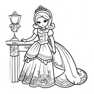 Glamorous Royal High Roblox Girl Coloring Page 32782-17107