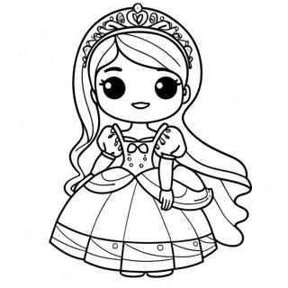 Glamorous Royal High Roblox Girl Coloring Page 32782-17108