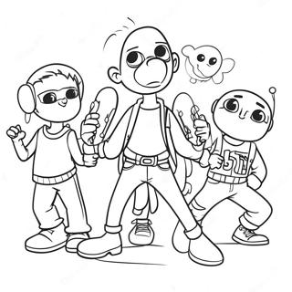 Fun Squad Coloring Page 32811-17127