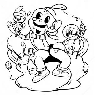 Adventurous Fun Squad Coloring Page 32812-17129