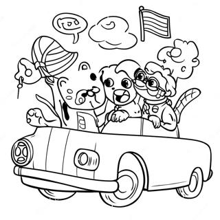 Adventurous Fun Squad Coloring Page 32812-17131