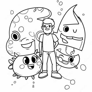 Adventurous Fun Squad Coloring Page 32812-17132