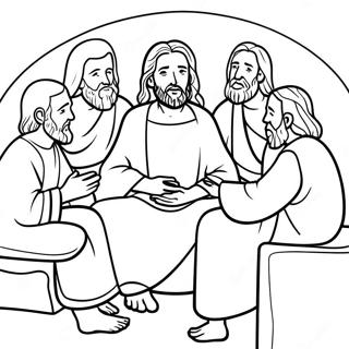 Jesus Teaching The Disciples Coloring Page 32822-17137