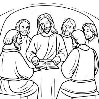 Jesus Teaching The Disciples Coloring Page 32822-17138