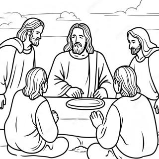 Jesus Teaching The Disciples Coloring Page 32822-17140