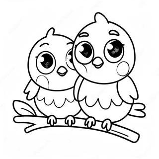 Love Birds Coloring Page 32831-17142