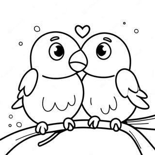 Love Birds Coloring Page 32831-17144