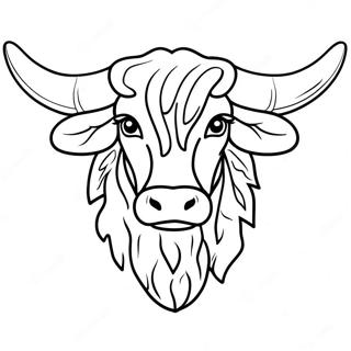 Longhorn Coloring Page 32891-17190