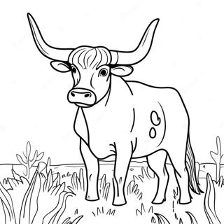 Longhorn Coloring Page 32891-17192