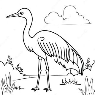 Crane Coloring Pages