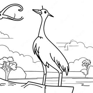 Crane Coloring Page 32901-17198