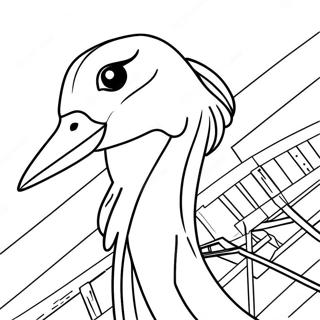 Crane Coloring Page 32901-17200