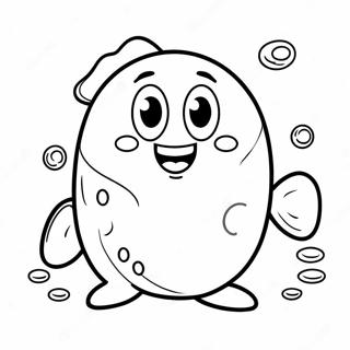 Happy Bloop Character Coloring Page 32922-17217