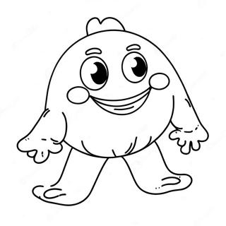 Happy Bloop Character Coloring Page 32922-17220