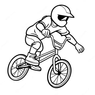 Cool Bmx Stunt Rider Coloring Page 32932-17226