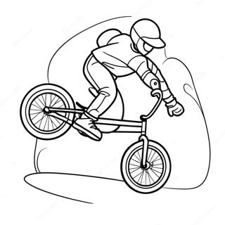 Cool Bmx Stunt Rider Coloring Page 32932-17228