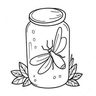 Glowing Firefly In A Jar Coloring Page 32942-17234