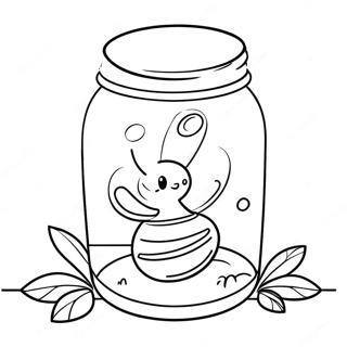 Glowing Firefly In A Jar Coloring Page 32942-17235