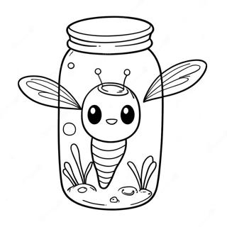 Glowing Firefly In A Jar Coloring Page 32942-17236