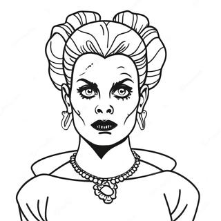 Bride Of Frankenstein Classic Coloring Page 32961-17242