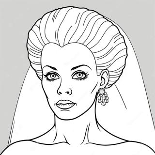 Bride Of Frankenstein Classic Coloring Page 32961-17243