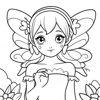 Anime Fairy Coloring Page 32971-17252