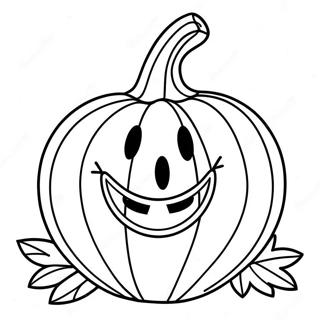 Smiling Pumpkin Coloring Page 32-29