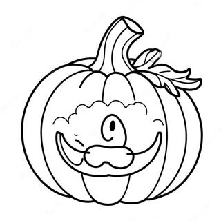 Smiling Pumpkin Coloring Page 32-31