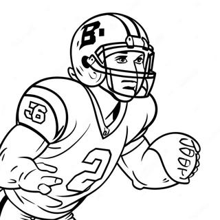 Bengals Player In Action Coloring Page 3300-2685