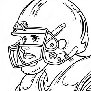 Bengals Player In Action Coloring Page 3300-2687