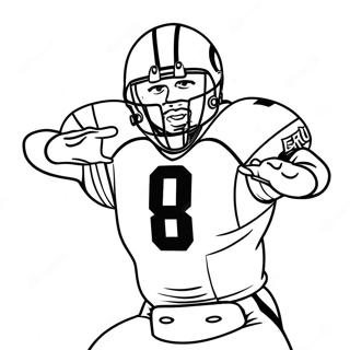 Bengals Player In Action Coloring Page 3300-2688