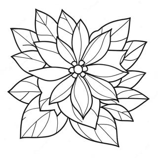 Poinsettia Coloring Pages