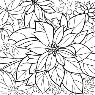 Festive Poinsettia Coloring Page 33012-17288