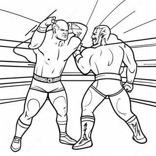 Wwe Championship Match Coloring Page 33022-17293