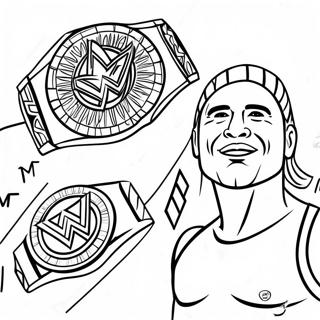 Wwe Championship Match Coloring Page 33022-17296