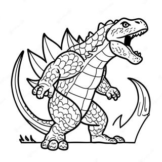 Godzilla Atomic Breath Coloring Pages