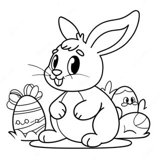 Easter Bunny Coloring Page 33091-17347