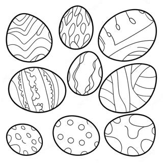 Colorful Easter Eggs Coloring Page 33092-17351