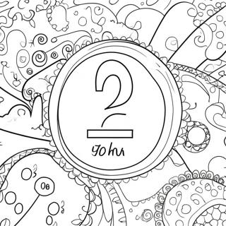 Colorful Numbers Coloring Page 3310-2695