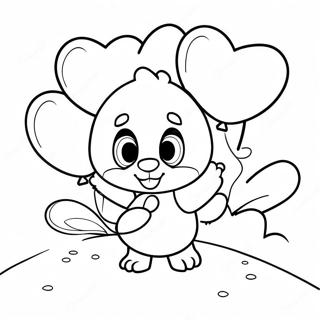 Killy Willy With Colorful Balloons Coloring Page 33122-17375