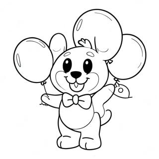 Killy Willy With Colorful Balloons Coloring Page 33122-17376