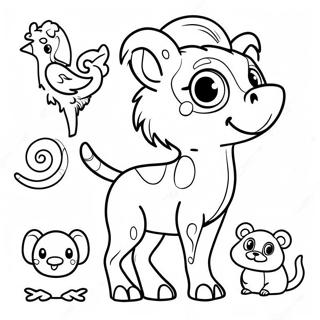 Colorful South American Animals Coloring Page 33132-17383