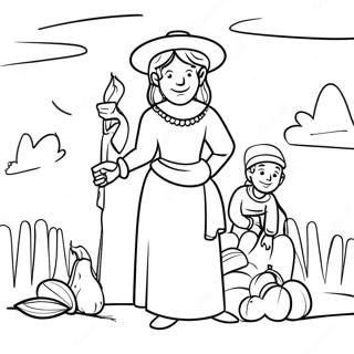 Pilgrims Coloring Pages