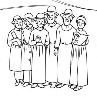 Pilgrims Coloring Page 33141-17386